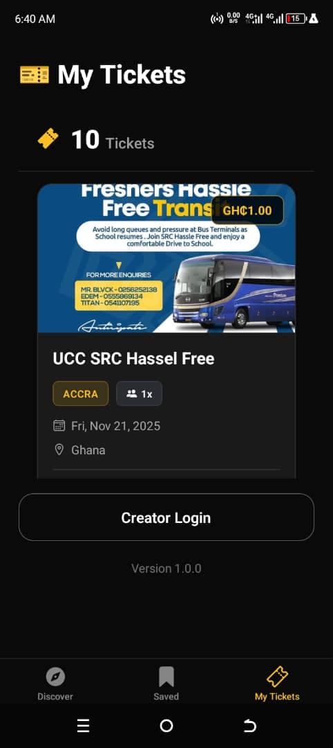 Ticket Management Interface